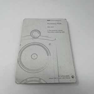 Bowers & Wilkins Accessory Pack ZE01625 2 Terminal Link Cables Microfibre Cloth